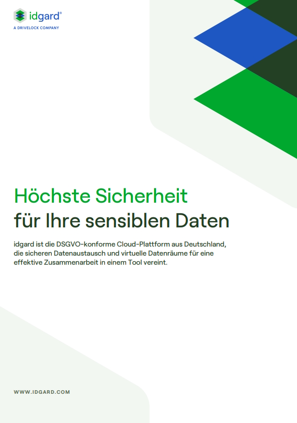 idgard Broschüre - Höchste Sicherheit für Ihre sensiblen Daten